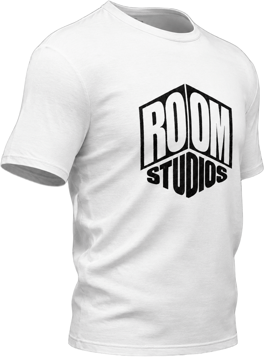 Polera oficial Room Studios blanca